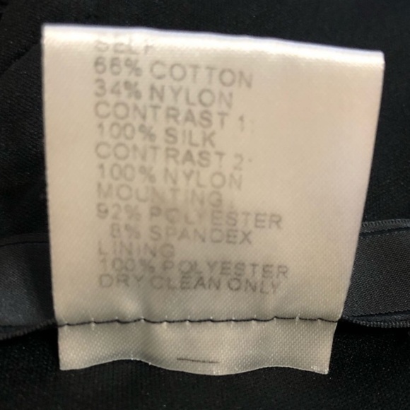 TADASHI Collection Vintage Black Lace Silk Shirred Cocktail Dress Size 4 - Picture 9 of 14